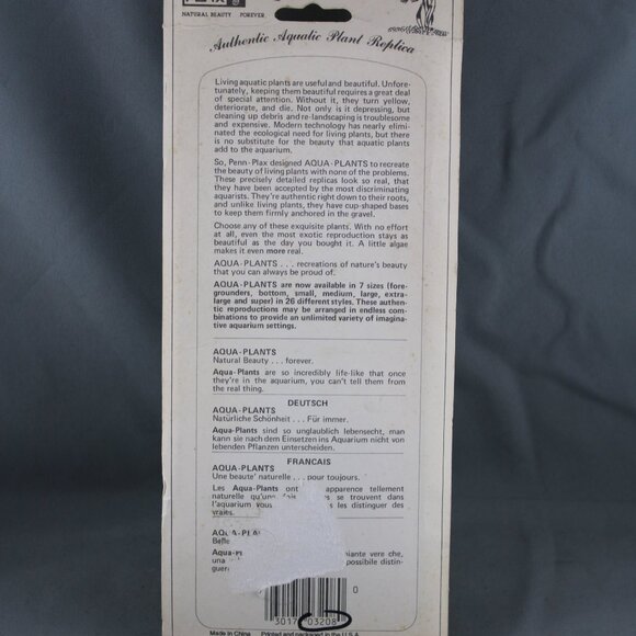 Vintage Aquarium Plant - Club Moss by Penn Plax - New In Package - Picture 6 of 8